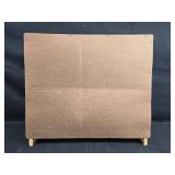 Oak Finished Wall Mounted or Floor Cabinet with Adjustable Shelves