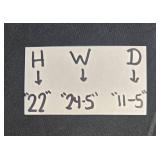 Oak Finished Wall Mounted or Floor Cabinet with Adjustable Shelves