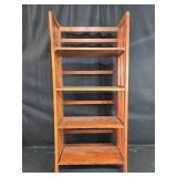 Pair of Wooden Bookshelves with Adjustable Shelves
