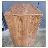 Mid-Century Style Wooden Cabinet with Shelves and Doors