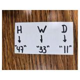 Vintage Wooden Bookshelf with Decorative Trim