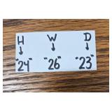 Vintage Oak End Table with Drawer and Shelf