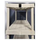 Heavy Duty Plastic Storage Shelving Unit - 5 Tier