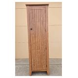 Wooden Storage Cabinet with Single Door Design