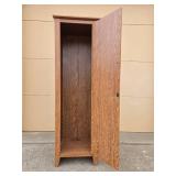Wooden Storage Cabinet with Single Door Design