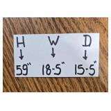 Wooden Storage Cabinet with Single Door Design