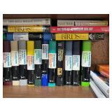 Collection of Field Guides and Reference Books with Adjustable Bookstand