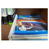 Collection of Field Guides and Reference Books with Adjustable Bookstand