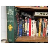 Collection of Art, History, and Fiction Books