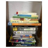 Collection of Books Including Golf Instruction and Cooking Guides