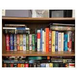 Collection of Books Including Fiction, Non-Fiction, and Classic Literature