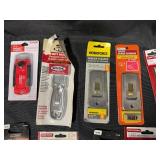 Collection of Assorted Blades, Scrapers, and Utility Tools - Craftsman & Various Brands