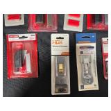 Collection of Assorted Blades, Scrapers, and Utility Tools - Craftsman & Various Brands