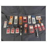 Collection of Utility Knives, Scrapers and Blades by Craftsman, HDX, and Allway Precision