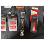 Collection of Utility Knives, Scrapers and Blades by Craftsman, HDX, and Allway Precision