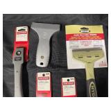 Set of Assorted Paint Scrapers and Blades