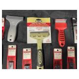 Set of Assorted Paint Scrapers and Blades