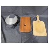 Cuisinart Waffle Maker with Wooden and Cutting Boards