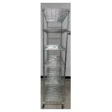 Metal Wire Shelving Unit with Wheels