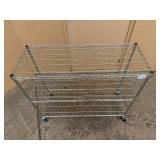 Heavy-Duty Metal Wire Shelving Unit with Wheels