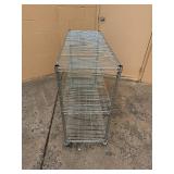 Heavy-Duty Metal Wire Shelving Unit with Wheels
