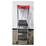 Folding Ladder with Tool Tray and Safety Rail