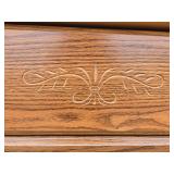 Five-Drawer Solid Wood Dresser with Ornamental Carving