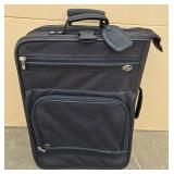 American Tourister Black Rolling Suitcase with Telescopic Handle