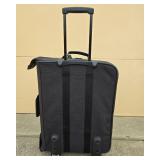 American Tourister Black Rolling Suitcase with Telescopic Handle