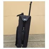 American Tourister Black Rolling Suitcase with Telescopic Handle