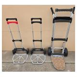 Set of Magna Cart Folding Luggage Carts