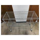 Heavy-Duty Metal Wire Shelving Unit on Wheels, 39" x 48" x 18"