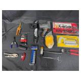 Assortment of Hand Tools and Power Tools Including Craftsman and Energizer