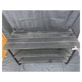 Heavy-Duty Metal Workbench with Shelving, 36" Wide