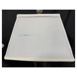 Pair of Metal Base Table Lamps with White Shades