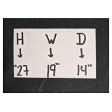 Pair of Folding Tray Table and Metal Stool