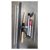 Assorted Tools and Equipment Including Security Bar and Long Arm Tool