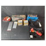 Assorted Garage Tools Bundle including CarVac, Suction Cup Lifter, and Drill Doctor