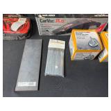Assorted Garage Tools Bundle including CarVac, Suction Cup Lifter, and Drill Doctor