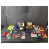 Comprehensive Tool and Supply Collection Including Craftsman Rotary Tool, Sanding Discs, and More