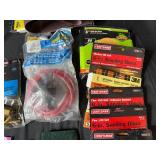 Comprehensive Tool and Supply Collection Including Craftsman Rotary Tool, Sanding Discs, and More