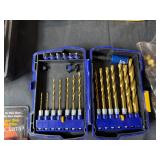 Comprehensive Tool and Supply Collection Including Craftsman Rotary Tool, Sanding Discs, and More