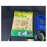 Comprehensive Tool and Supply Collection Including Craftsman Rotary Tool, Sanding Discs, and More