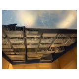 Large Hardware Organizer with Assorted Fasteners (Shows Signs of Wear and Tear)