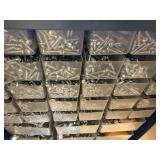 Large Hardware Organizer with Assorted Fasteners (Shows Signs of Wear and Tear)