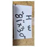 Vintage White Wooden Screen Door with Rota-Closer, 81 x 30 Inches