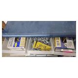 Two Storage Cabinets with Assorted Screws and Hardware