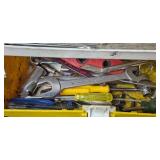 Large Collection of Assorted Hand Tools with Red Toolboxes - Milwaukee and SK Tools