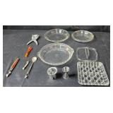 Vintage Travel Bar Set with Glassware and Tools