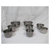 Lot of Vintage Stainless Steel Mixing Bowls. Various sizes.